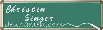 Christin Singer Visitenkarte